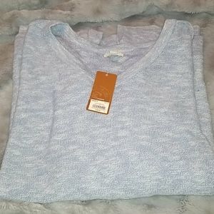 NEW Women's blue/white pullover top